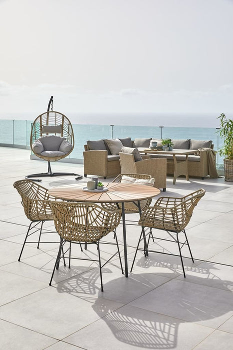 EAN 5712110030987 - Jysk Krzesło ILDERHUSE naturalny ( 2 sztuki) silla de jardín Salón Asiento duro Respaldo duro Polirratán  imagen 14