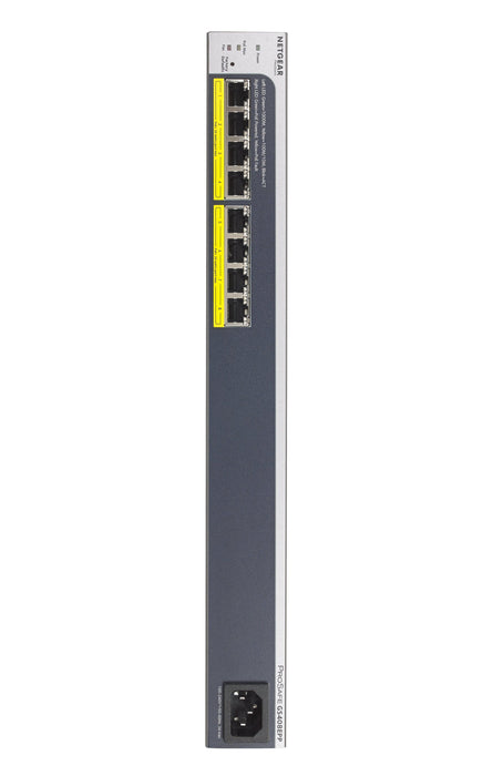 EAN 0606449132137 - NETGEAR GS408EPP Gestionado L2 Gigabit Ethernet (10/100/1000) Energía sobre Ethernet (PoE) Negro, Gris imagen 3
