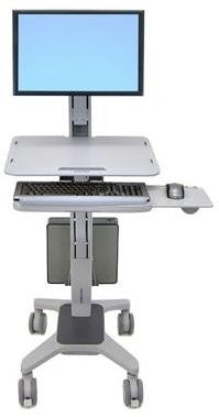 EAN 698833010893 - Ergotron WorkFit C-Mod, Single Display Sit-Stand Workstation 68,6 cm (27") Piso Gris imagen 1