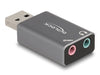 EAN 4043619666331 - DeLOCK 66633 cambiador de género para cable USB 2.0 Type-A 3.5 mm 3 pin, Gris imagen 1
