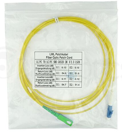 EAN 4063232609768 - BlueOptics SFP2122BU2MS Cable de fibra óptica e InfiniBand 2 m LC SC Amarillo imagen 8