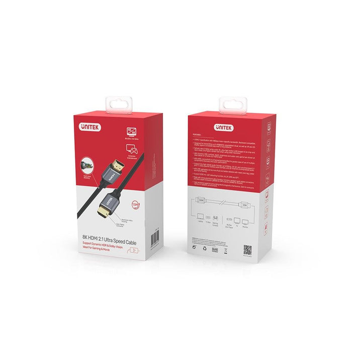 EAN 4894160044839 - UNITEK C138W cable HDMI 2 m HDMI tipo A (Estándar) Negro, Gris imagen 4