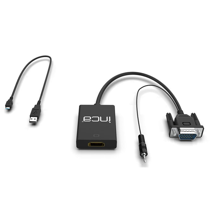 EAN 8697980469488 - Inca IVTH-02 adaptador de cable de vídeo 0,2 m HDMI tipo A (Estándar) VGA (D-Sub) Blanco imagen 4