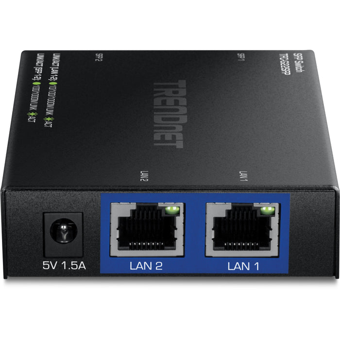 EAN 710931504798 - Trendnet TFC-G22SFP switch No administrado Gigabit Ethernet (10/100/1000) Negro imagen 3