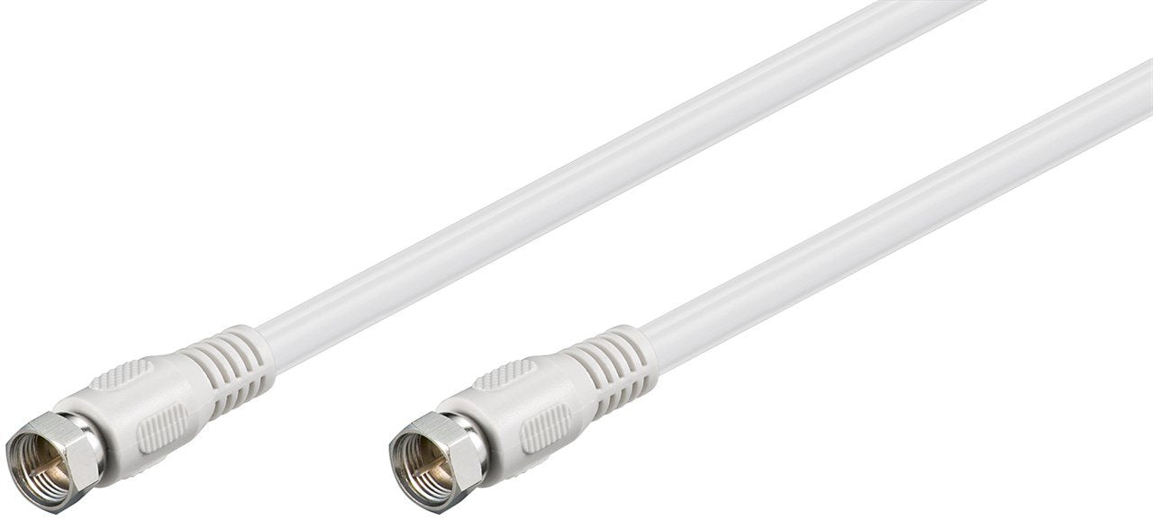EAN 4040849607240 - Goobay 60724 cable coaxial 0,5 m Tipo F Blanco imagen 2