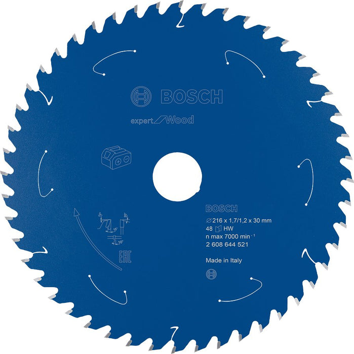 EAN 3165140957519 - Bosch 2 608 644 521 hoja de sierra circular 21,6 cm 1 pieza(s) imagen 1