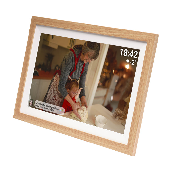 EAN 5706751085628 - Denver PFF-1505LW marco fotográfico digital Madera 39,6 cm (15.6") Pantalla táctil Wifi imagen 3