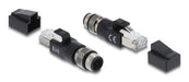 EAN 4043619908318 - DeLOCK 90831 cambiador de género para cable M12 4-pin RJ-45 Negro imagen 2