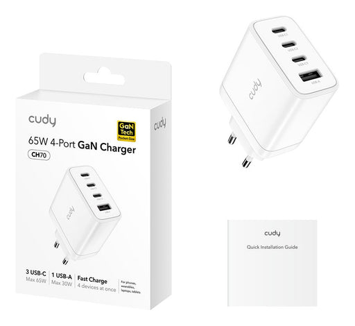 EAN 6971690794491 - Cudy CH70 Portátil, Smartphone, Tableta Blanco Corriente alterna Carga rápida Interior imagen 2
