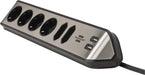 EAN 4007123672820 - Brennenstuhl 1153590610 base múltiple 2 m 6 salidas AC Interior Negro, Plata imagen 2