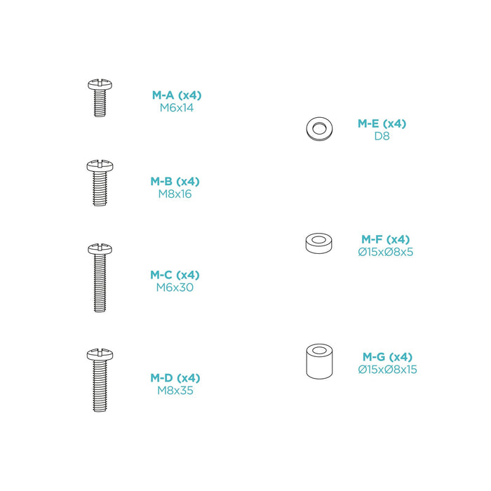 EAN 8433281017085 - TooQ LP1083F-B soporte para TV 2,03 m (80") imagen 7