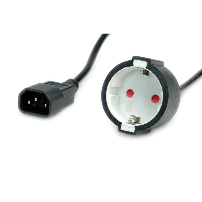 EAN 7630049613386 - VALUE 19991117 Negro 0,3 m CEE7/7 C14 acoplador imagen 3