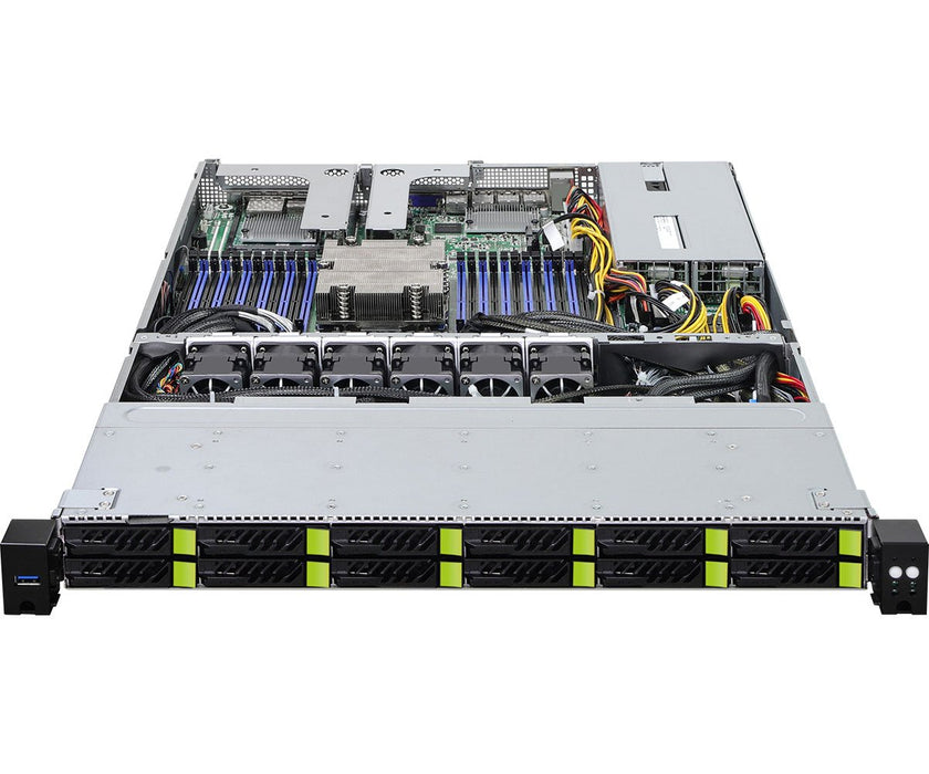 EAN 4711430520025 - Asrock 1U12E-GENOA/2L2T servidor barebone AMD SoC LGA 6096 Bastidor (1U) Gris imagen 3