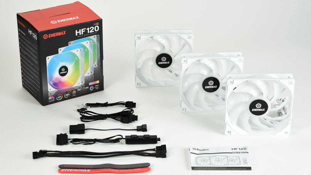 EAN 4713157726100 - Enermax UCHF12PARGB-W-BP3 sistema de refrigeración para ordenador Ventilador 12 cm Blanco 3 pieza(s) imagen 5