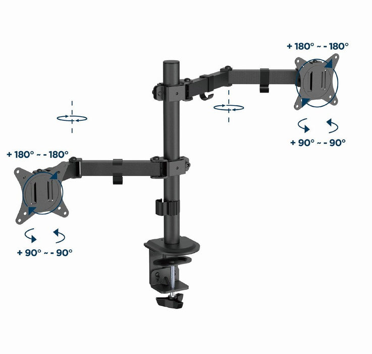 EAN 8716309128155 - Gembird MA-D2-03 soporte para monitor 81,3 cm (32") Escritorio Negro imagen 3