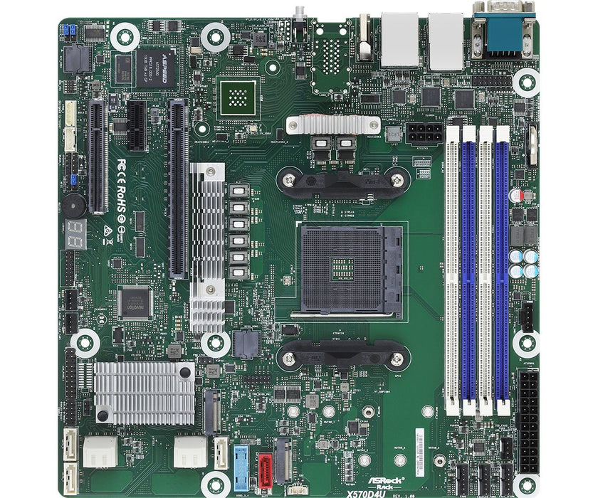 EAN 4710483932618 - Asrock X570D4U placa base AMD X570 Zócalo AM4 micro ATX imagen 1