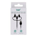 EAN 3303170112052 - T'nB WCBL3IN1 cable USB 1 m USB A USB C/Micro-USB B/Lightning Blanco imagen 3