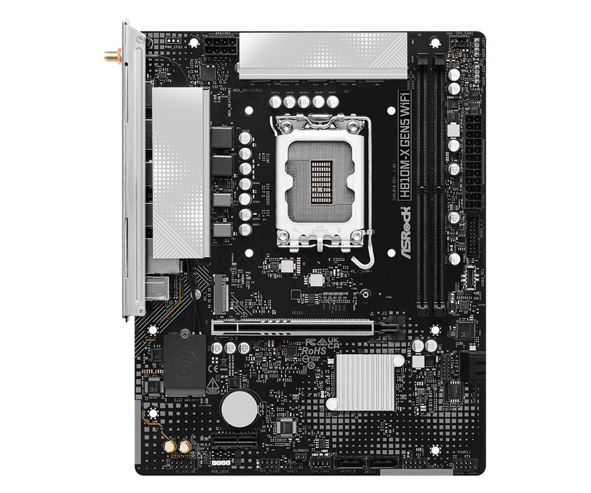 EAN 4711581493834 - Asrock H810M-X Gen5 WiFi Intel H810 LGA 1851 (Socket V1) micro ATX imagen 2