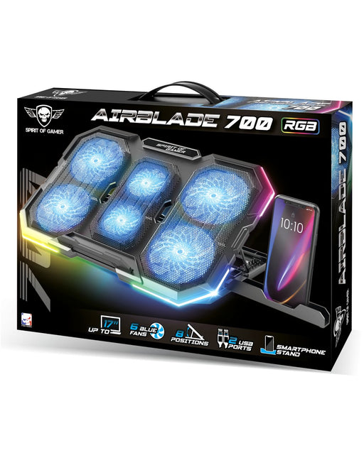 EAN 3700104436312 - Spirit of Gamer SOG-VE700RGB almohadilla fría 25,4 cm (10") Negro imagen 2