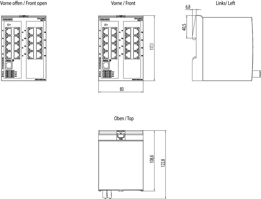 EAN 4047622178409 - Siemens 6GK5216-0BA00-2AB2 switch Gestionado imagen 6