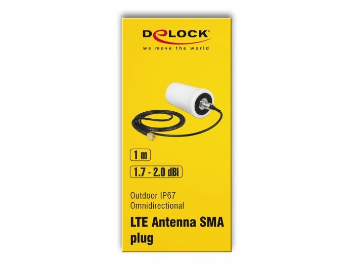 EAN 4043619125456 - DeLOCK 12545 antena para red Antena omnidireccional SMA 2 dBi imagen 3