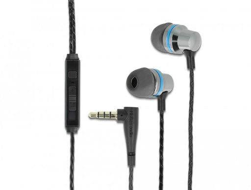 EAN 4043619271832 - DeLOCK 27183 auricular y casco Alámbrico Dentro de oído Llamadas/Música Gris imagen 1