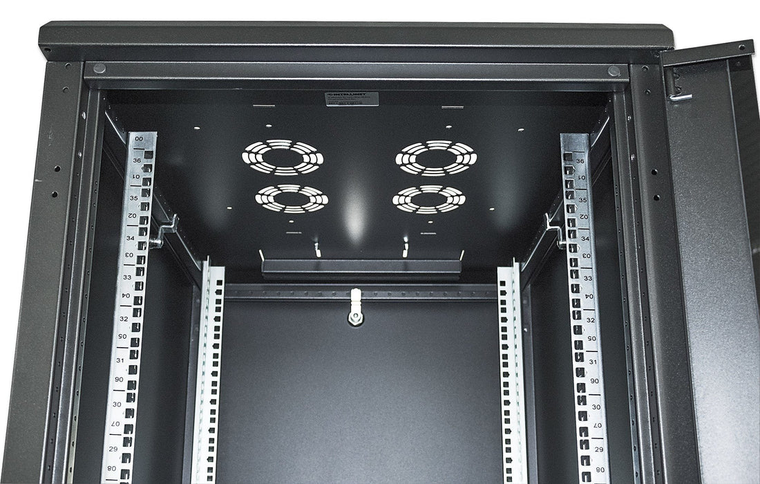 EAN 0766623713603 - Intellinet 713603 armario rack 22U Rack o bastidor independiente Negro imagen 6