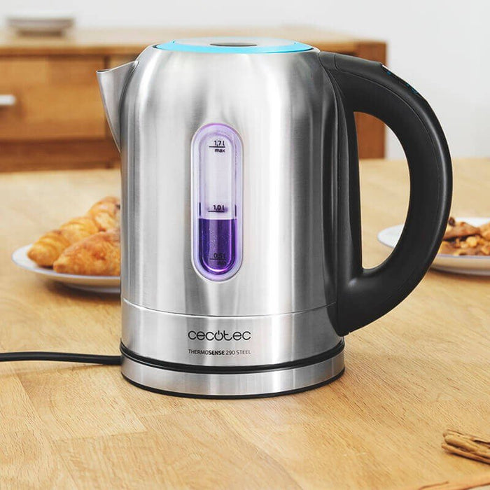 EAN 8435484015158 - Cecotec ThermoSense 290 tetera eléctrica 1,7 L 2200 W Negro, Acero inoxidable imagen 8
