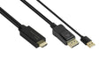 EAN 4014619603398 - Alcasa HDMI-DP020 adaptador de cable de vídeo 2 m HDMI tipo A (Estándar) DisplayPort Negro imagen 1
