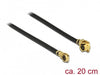 EAN 4043619896486 - DeLOCK 89648 cable coaxial 1.13 0,2 m MHF (I-PEX) MHF IV/ HSC MXHP32 Negro, Oro imagen 1
