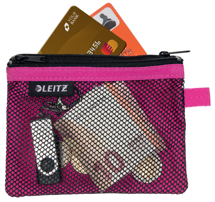 EAN 4002432122493 - Leitz 40110023 bolso y bandolera Malla, Nylon Rosa Unisex Bolsa para accesorios imagen 3