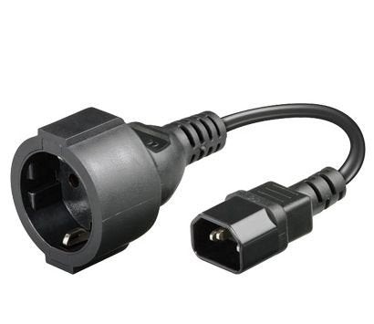 EAN 5711045358326 - Microconnect PE130075 cable de transmisión Negro 0,23 m C14 acoplador Schuko imagen 1