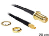 EAN 4043619885800 - DeLOCK 88580 cable coaxial 0,2 m SMA MMCX Negro imagen 1