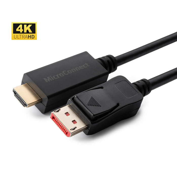 EAN 5704174300519 - Microconnect MC-DP-HDMI-2004K adaptador de cable de vídeo 2 m DisplayPort Negro imagen 1