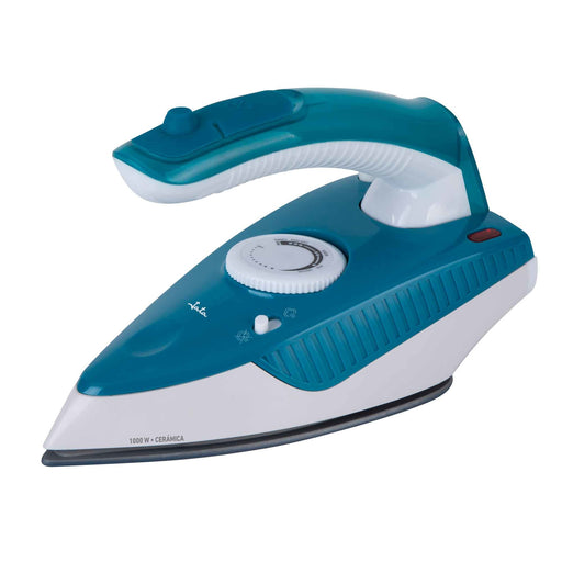 EAN 8421078037101 - JATA JEPL2810 plancha Plancha a vapor Suela de cerámica 1000 W Turquesa, Blanco imagen 1