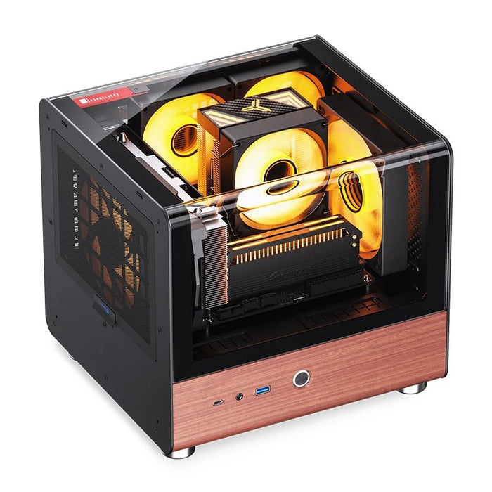 EAN 6970620554099 - Jonsbo TK-0 BLACK carcasa de ordenador Negro, Madera imagen 28