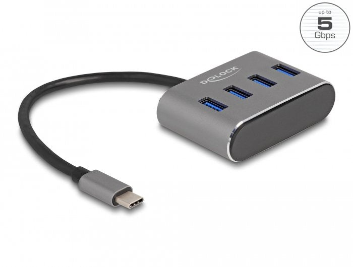 EAN 4043619632237 - DeLOCK 63223 hub de interfaz USB 3.2 Gen 1 (3.1 Gen 1) Type-C 5000 Mbit/s Negro imagen 1