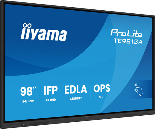 EAN 4948570125760 - iiyama TE9813A-B2AG pantalla de señalización Diseño de quiosco 2,48 m (97.5") Wifi 500 cd / m² 4K Ultra H imagen 1