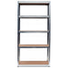 EAN 5902838469125 - Topeshop REGAŁ G9030 soporte para almacenar herramientas de jardín Independiente Acero galvanizado, MDF imagen 3