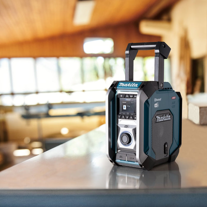EAN 0088381743167 - Makita MR007GZ radio Lugar de trabajo Analógico y digital Negro, Verde imagen 9