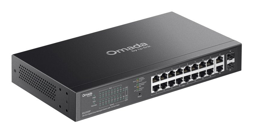 EAN 1210002609746 - OMADA ES220GP switch Gestionado Gigabit Ethernet (10/100/1000) Energía sobre Ethernet (PoE) Negro imagen 4