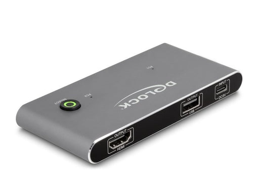 EAN 4043619114863 - DeLOCK 11486 interruptor KVM Antracita imagen 1