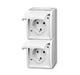 EAN 4011395079645 - Busch-Jaeger 4011395079645 toma de corriente 2 x Type F Blanco imagen 1