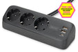 EAN 4016032502081 - Digitus DA-70625 base múltiple 1,5 m 3 salidas AC Interior Negro imagen 1