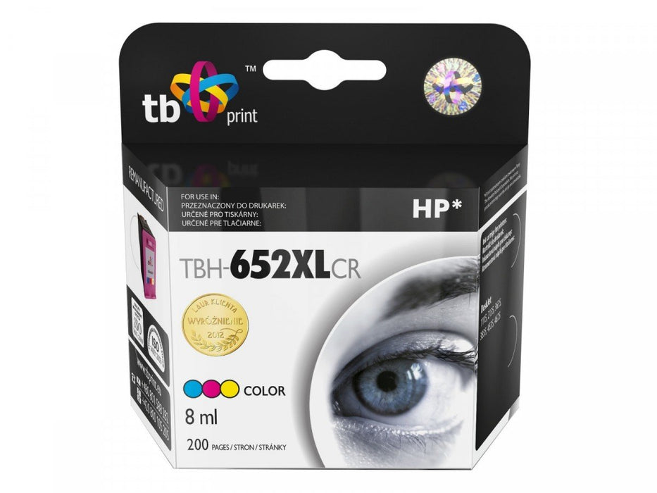 EAN 5901500509107 - TB Print TBH-652XLCR cartucho de tinta 1 pieza(s) Azul, Púrpura, Amarillo imagen 1