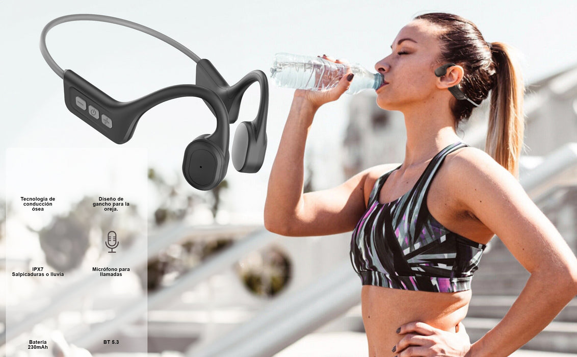 EAN 8436588882585 - Leotec LEBONE02G auricular y casco Inalámbrico gancho de oreja Deportes Bluetooth Gris imagen 2
