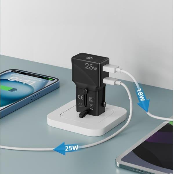 EAN 8021735224532 - Celly MULTIPLUGSL25W cargador de dispositivo móvil Auriculares, Smartphone, Tableta Negro Corriente alter imagen 5