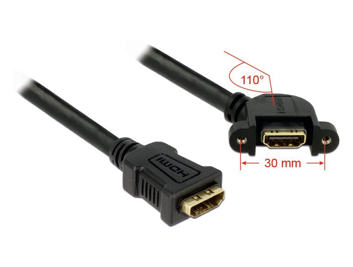 EAN 4043619851010 - DeLOCK 0.25m 2xHDMI cable HDMI 0,25 m HDMI tipo A (Estándar) Negro imagen 2