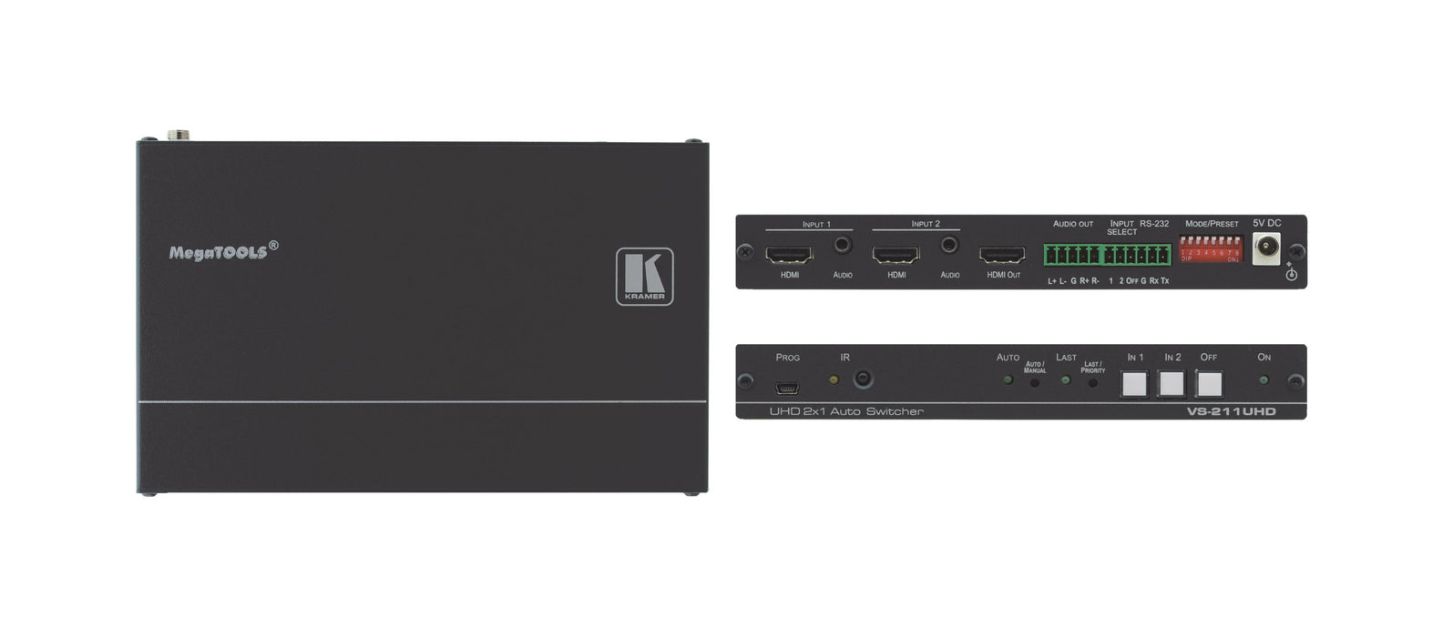 EAN 7291063076658 - Kramer Electronics VS-211UHD interruptor de video HDMI imagen 1