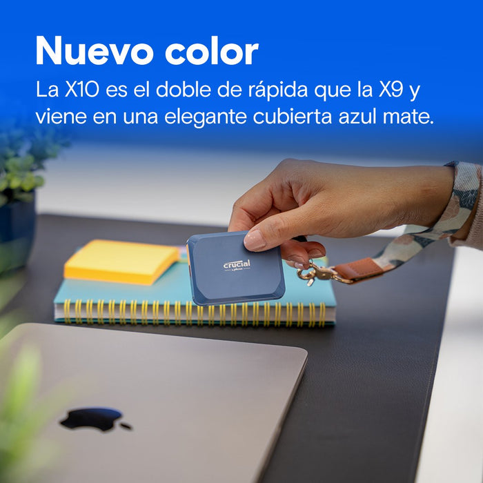 EAN 0649528942036 - Crucial X10 2 TB USB Tipo C USB 3.2 Gen 2x2 Azul imagen 6